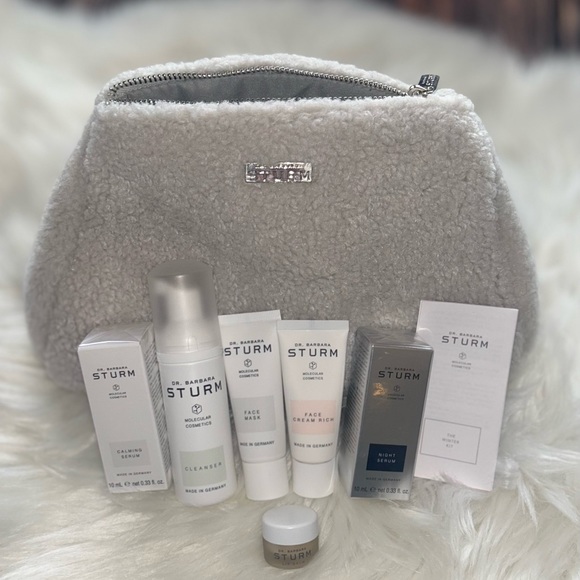 Dr Barbara Strum 6pc Winter Skin Care Gift Set $625 Serum Cleaner Mask Cream Lip - Picture 6 of 9